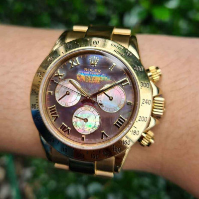 Rolex Solid Yellow Gold Daytona MOP Tahitian Dial