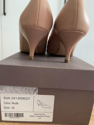 Charles and Keith Nude Low Heels 1.5inches