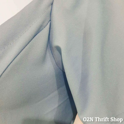 Button Down Blue Mini Dress