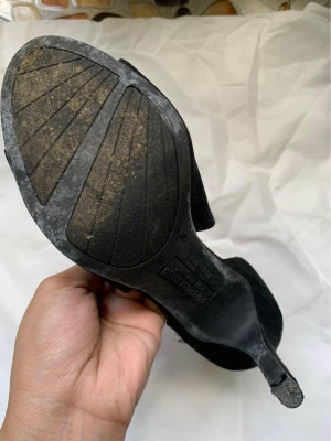 Black Suede Stilleto