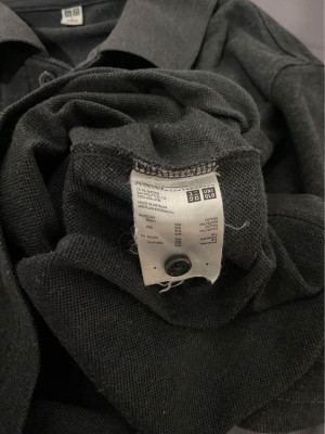 UNIQLO Slim Fit Polo Shirt Grey (Large)