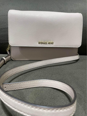 MK Daniela Large Saffiano Leather Crossbody Bag