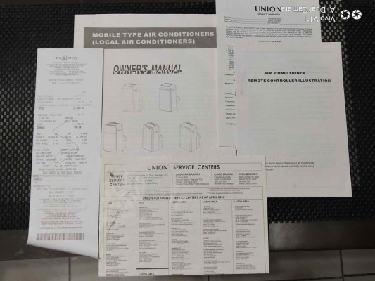 UNION portable aircon 1.5hp