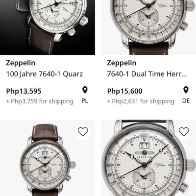 Zeppelin Dual Time Tachymeter