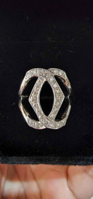14k Diamond Statement Ring Size 6.25