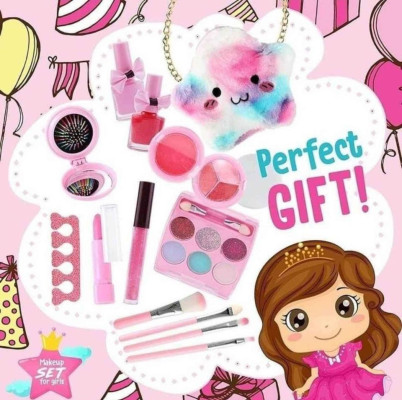 Star sling / Fur Pouch Makeup Kit For Kids Toy Set