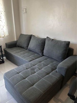 L shape sofa or sala