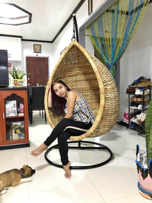 Rattan swing chair