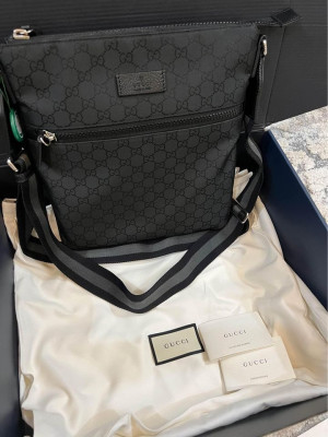 Gucci GG Monogram messenger men’s bag