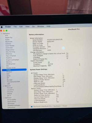 Macbook pro 2020 m1