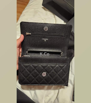 Authentic Chanel woc chanel wallet on chain