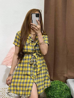 BUTTON DOWN DRESS