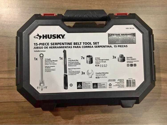 HUSKY Serpentine Belt Tool Set, 15pc
