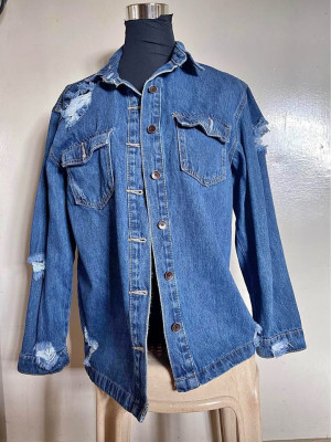 Tattered Denim Jacket