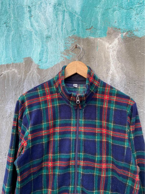 Uniqlo Plaid Fleece Jacket