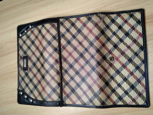 GENUINE LEATHER DAKS LONDON TRIFOLD LONG WALLET