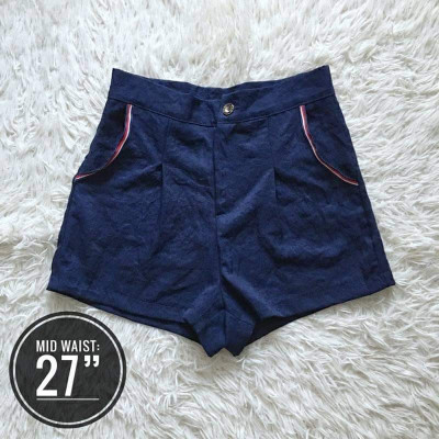 Cotton Zipper Shorts