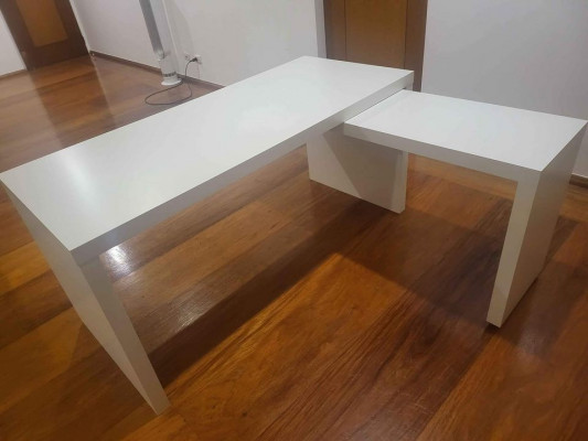 IKEA Malm Table L Desk with pullout