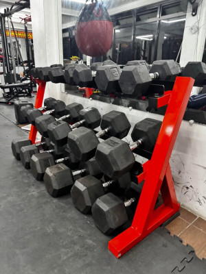 Dumbell Rack (5-50Lbs) Hex Dumbell