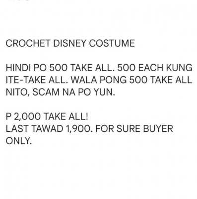 CROCHET DISNEY COSTUME