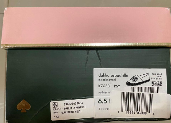 Authentic & Brand New Kate Spade Dahlia Espadrilles,