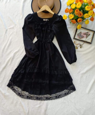 Gothic Lolita Smocked Dress