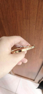 Preloved 18k gold bangle slim clip type