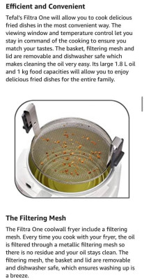 Tefal Filtra One Fryer- 2nd hand