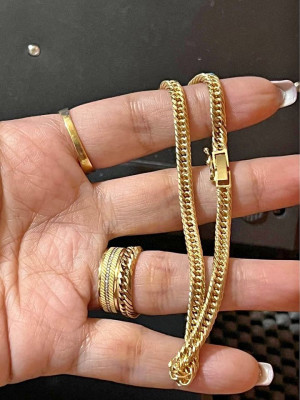 Saudi Gold Double Lock 18k