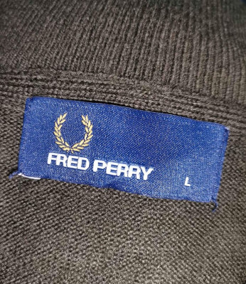 FRED PERRY KNITTED BOMBER JACKET