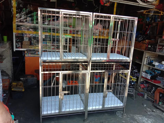 Stainless dog cage