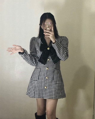 Ivy Suit Dress (Black)