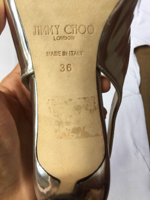Jimmy Choo Silver Heels