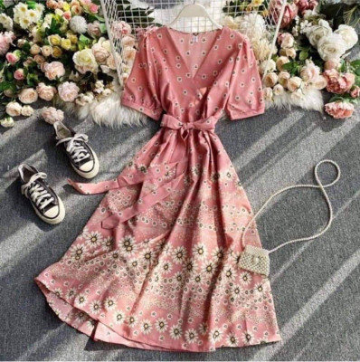 Fashion casual floral dress