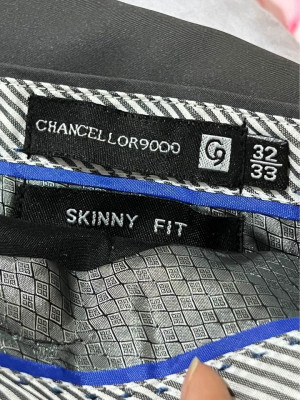 Chancellor 9000 Skinny Fit Gray Slacks (SIZE 32/33)