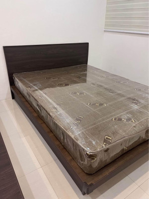 Bed Frame With FREE Queen Size Mattress