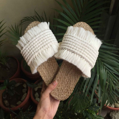 Macrame Pure Abaca Sandals/slippers