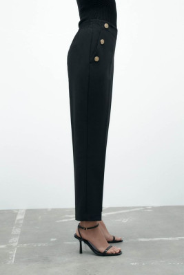 Zara Straight Leg Pants Trouser