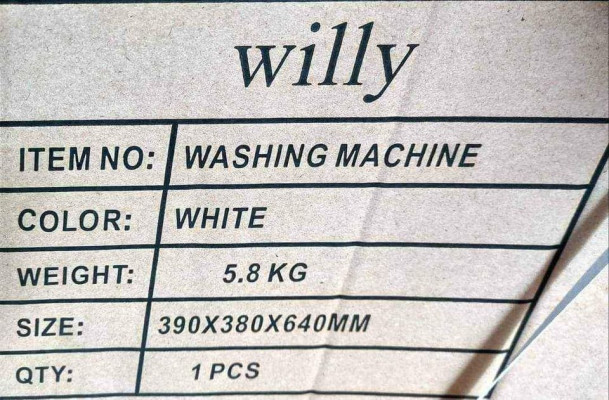 BRANDNEW MINI "WILLY BRAND " WASHING MACHINE