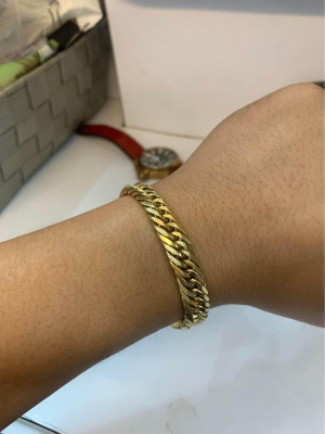 18K Japan Gold Bracelet 12cut 50.1g 8”