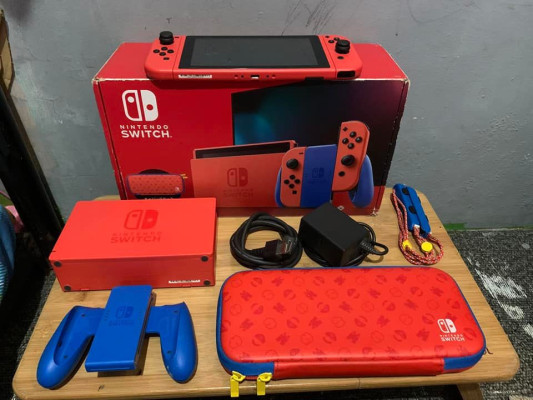 NSW v2 super mario red and blue edition
