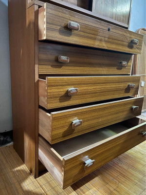 Midcentury Design chest drawer wirh cabinet