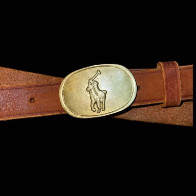 Ralph Lauren Women’s Nickel Leather Belt