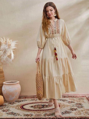 CLASSY BOHO DESIGN DRESS