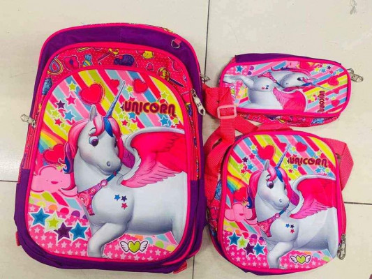 3n1 bag set Size 16 inch W/pencil case at lunch bag 500