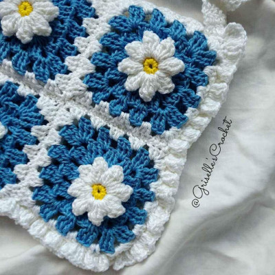 Crochet Daisy Bag