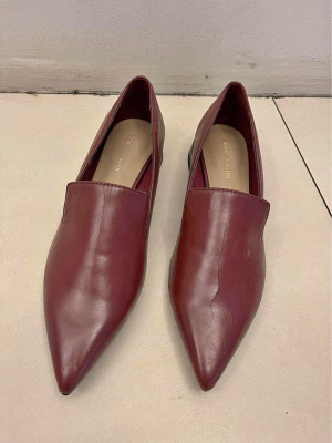 Rush Sale!!! Charles & Keith Maroon Leather Shoes