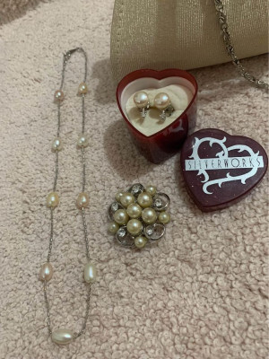 Fresh water pearl Accesories and Small Clutch Bag