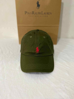 POLO RALPH LAUREN Leather Adjustable Strap Cap