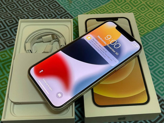 IPhone 12 128gb White Conmplete Factory Unlock